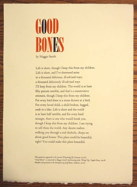 Anna Akana reads Maggie Smith’s poem, “Good Bones”.